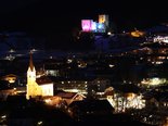 Fantastischer Blick vom Balkon bei Nacht