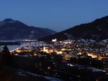 Herrliche Aussicht vom Balkon bei Nacht